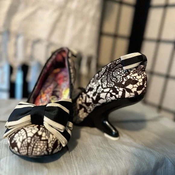 Irregular Choice Black and White Heels - Picture 2 of 7